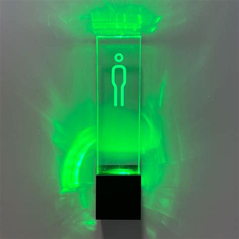 Illuminated Engaged / Vacant Toilet, Room Sign with automatic switching | Signbox