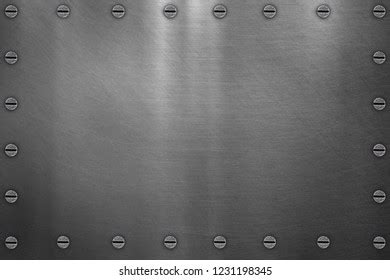 Polished Metal Texture Brushed Steel Plate Stock Photo 1231198345 ...