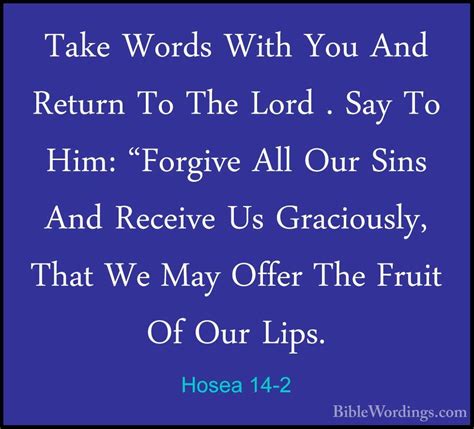 Hosea 14 - Holy Bible English - BibleWordings.com