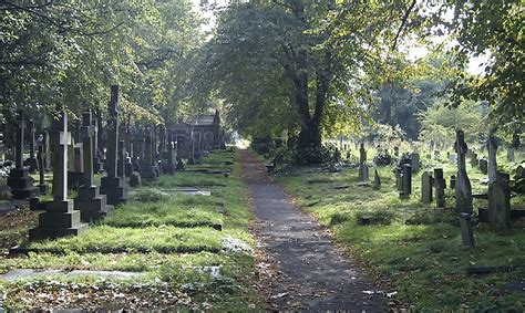 West Brompton Cemetery - a path through the graves. | Oh the places you'll go, Favorite places ...