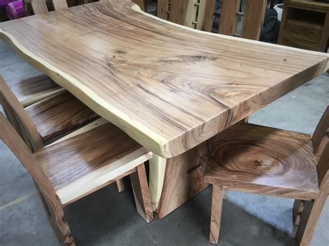 Raw Edge Solid Timber Dining Tables Melbourne – Bali Mystique