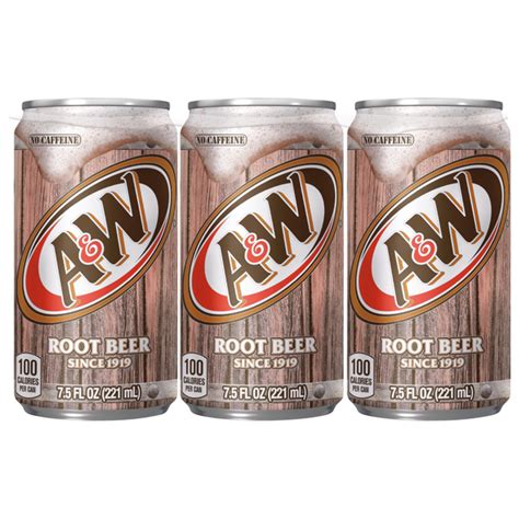 Save on A&W Root Beer Soda Caffeine Free Mini - 6 pk Order Online Delivery | Food Lion