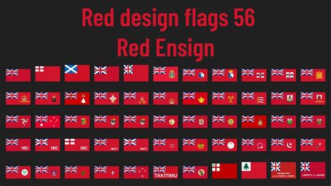 56 Red design flags - Red Ensign - YouTube