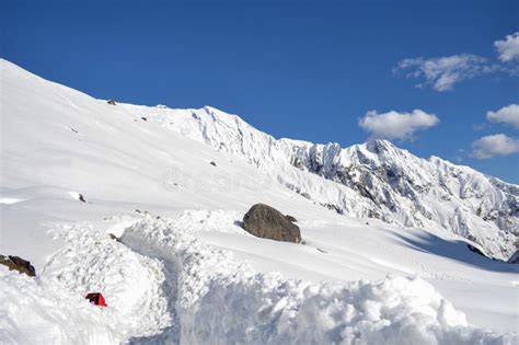 Snow-covered Kedarnath Temple Route in Himalaya. Stock Image - Image of hindu, chardham: 272257191