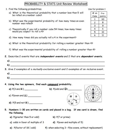 Odds vs probability worksheet 168030-Odds and probability worksheet ...