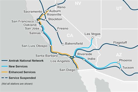 Amtrak expansion proposes three new California routes