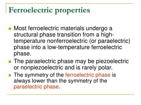 PPT - Ferroelectric Ceramics PowerPoint Presentation - ID:6798073