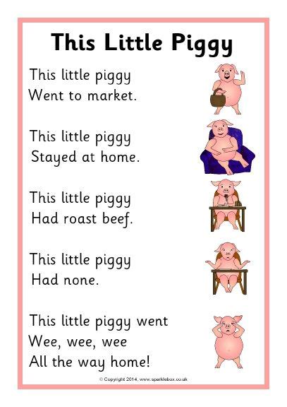 Nursery Rhymes Printable Sheets