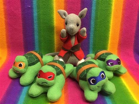 Teenage Mutant Ninja Turtles Mini Plush TMNT 4-5 Piece Set - Etsy