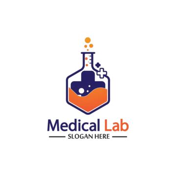 Creative Medical Lab Logo Template Vector With Emblem Design Concept Symbol And Icon Vector ...