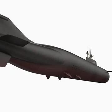 3D Model: Soviet Oscar-II Class Submarine #91487867 | Pond5