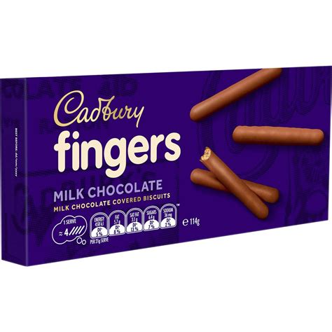 Cadbury Fingers Milk Chocolate Biscuits 114g | Woolworths