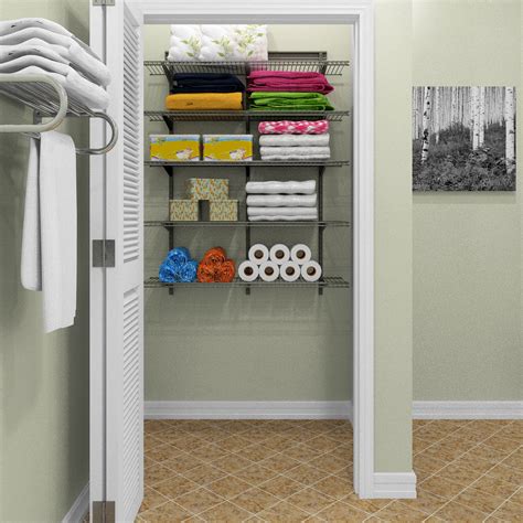 ClosetMaid ShelfTrack 12" Deep Nickel Wire Shelf & Reviews | Wayfair