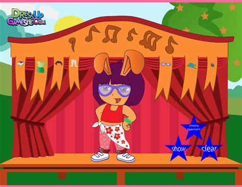 Dora on Stage Dress Up - Play Online on Flash Museum 🕹️