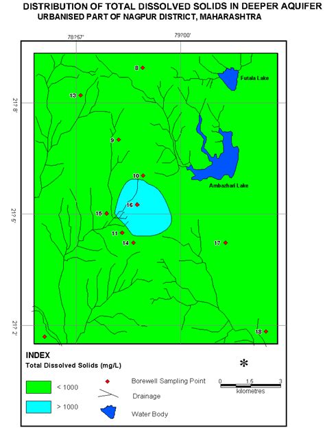 Figure 4. Distribution of TDS in shallow and deeper aquifers : Assessment of Water Quality for ...