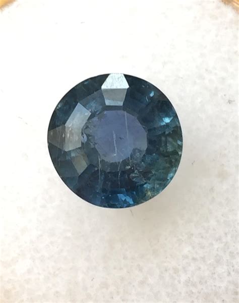 Bi-colour Blue/Green Sapphire 4.29 cts Round Cut