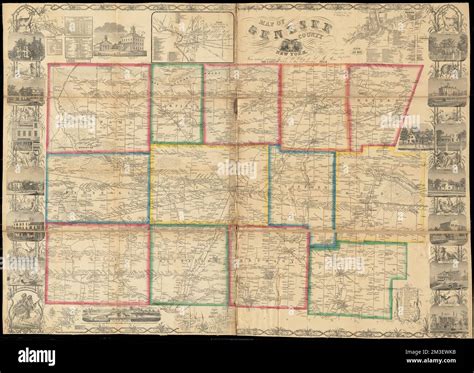 Map of Genesee County, New York , Landowners, New York State, Genesee ...