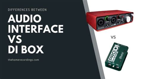 Audio Interface vs DI Box; Which one should you use? - THR