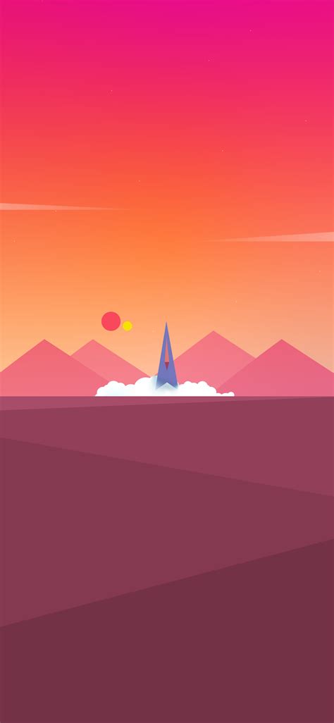 Wallpaper iphone HD 4K - Minimal Rocket