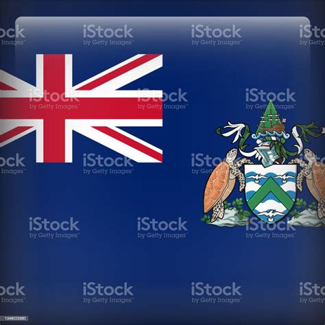 Ascension Island Square Country Flag Button Icon Series Stock Illustration - Download Image Now ...