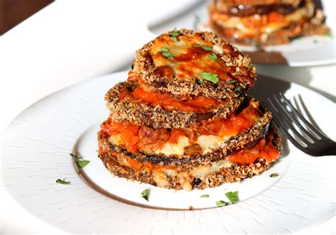 Eggplant Parmesan Lasagna - With Meat Sauce - F-Factor