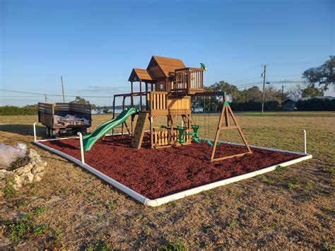 Red Rubber Mulch Playground | RubberMulchWarehouse.com