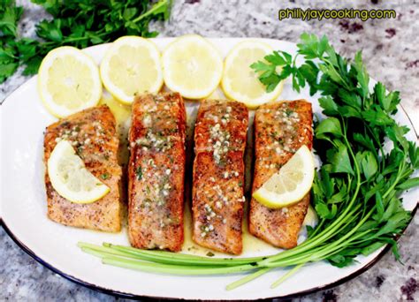 Seared Salmon Fillets & Lemon Butter Sauce - Philly Jay Cooking