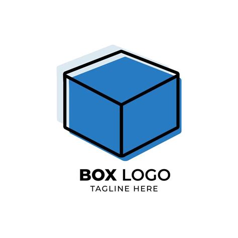 Flat and stroke filled cartoon style Logo Box design template 12653375 ...