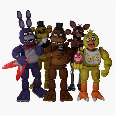 Free Blender Characters-Fnaf Models | TurboSquid