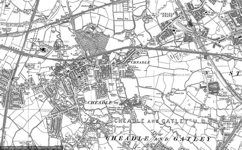 Old Maps of Cheadle - Francis Frith