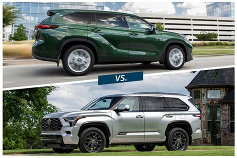 2023 Toyota Highlander vs. 2023 Toyota Sequoia | Capital One Auto Navigator