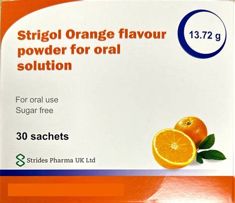 Strigol Orange flavour Oral solution - 30 Sachets - Medicine Marketplace