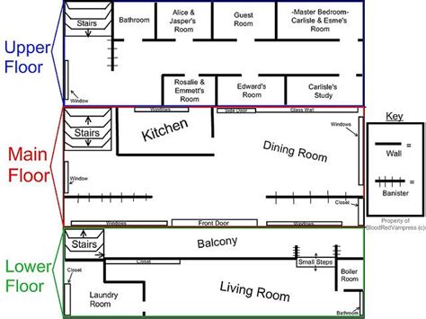 the floor plan for an upper floor kitchen and living room