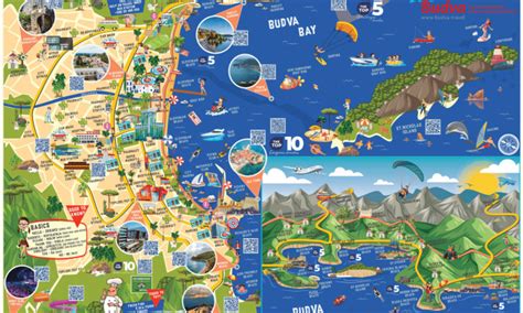 Budva and Petrovac Tourist Map Print Design Analysis | DesignRush