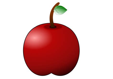 Clipart - glossy apple