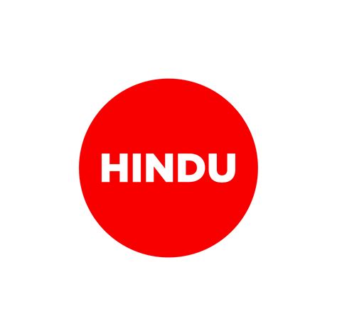 Hindu written in red circle. Hindu red dot. 20292664 Vector Art at Vecteezy