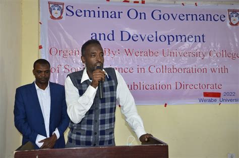 Werabe University Runs a Seminar on Governance and Development - Werabe ...