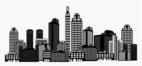 Transparent Building Clipart Png - Building Black And White Png, Png ...