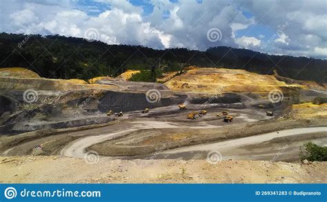 Mining coal area stock image. Image of valley, coal - 269341283