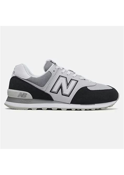 New Balance - Mens 574 - Black with White - Onceit