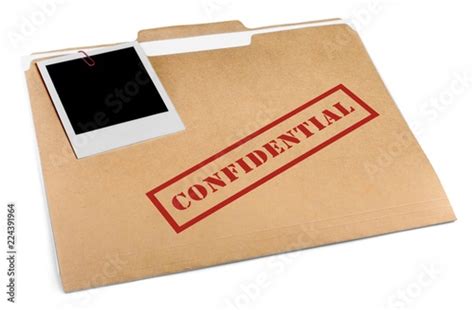 Confidential File Folder Stock Photo | Adobe Stock