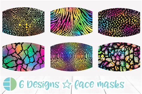 Face Mask Designs Sublimation (1187259) | Sublimation | Design Bundles