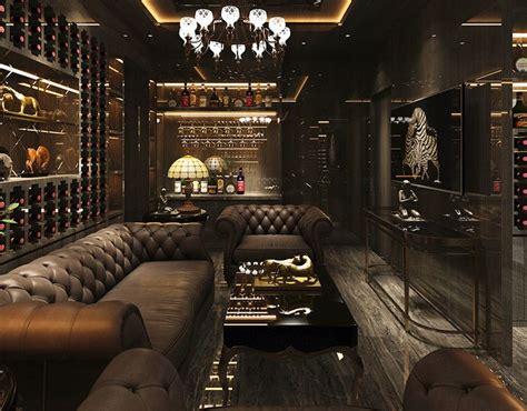 Cigar Room on Behance | Cigar lounge man cave, Cigar room, Man cave design