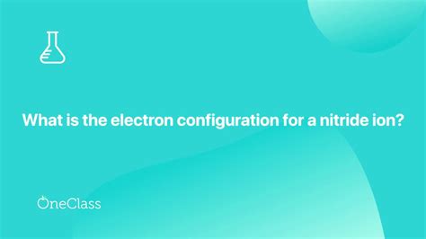 Nitride ion electron configuration - YouTube