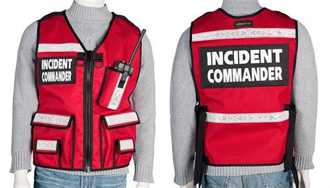 Incident Command Vest | Firefighter apparel, Safety clothing, Mens vest