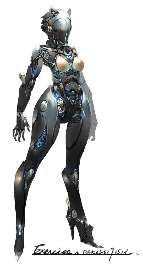 20190513, HU DAKO | Female robot, Robot concept art, Fantasy character design