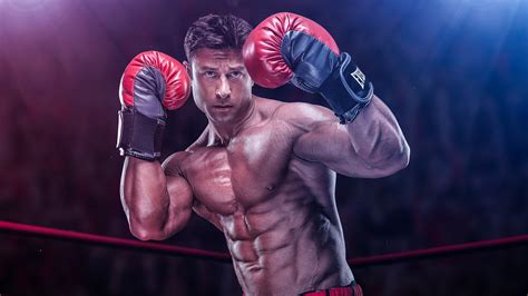 Muscle Man With Boxing Gloves HD Boxing Wallpapers | HD Wallpapers | ID #46561