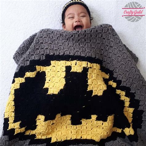 Batman C2C Crochet Blanket : r/crochet