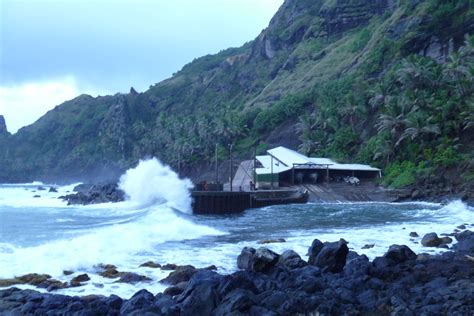 Waves coming in at Bounty Bay Pitcairn Island. Pitcairn Islands, Bounty, The Rock, Niagara Falls ...