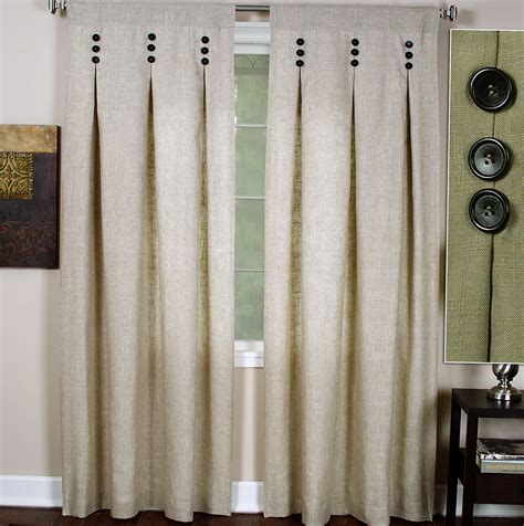 Pinch Pleat Curtains With Buttons | Home Design Ideas